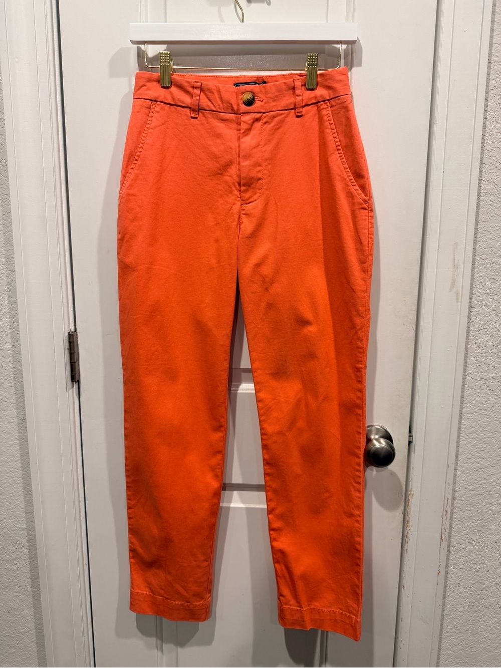 Vineyard Vines Orange Straight-Leg Chinos